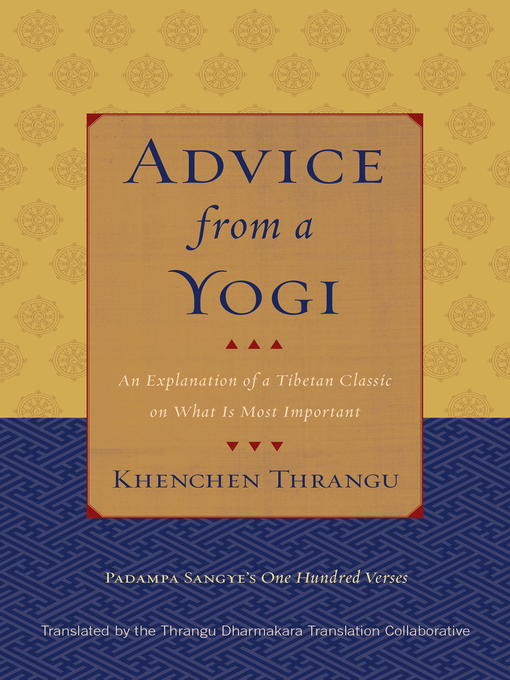 Title details for Advice from a Yogi by Padampa Sangye - Available